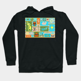 Southwestern Panel - Bright Hoodie